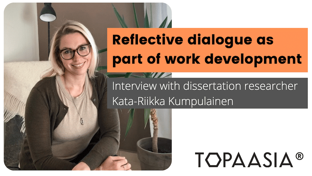 Reflective dialogue as part of work development