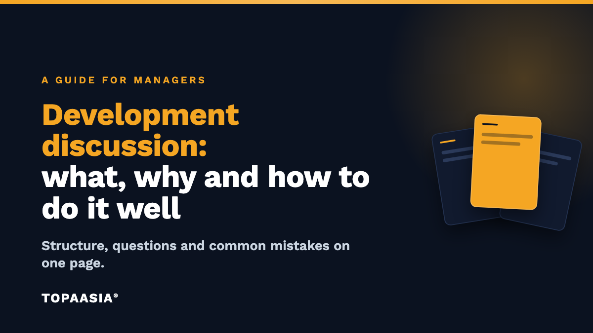 Development discussion: what it is, why it matters and how to do it well