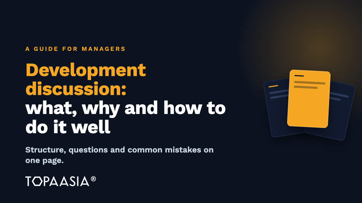 Development discussion: what it is, why it matters and how to do it well