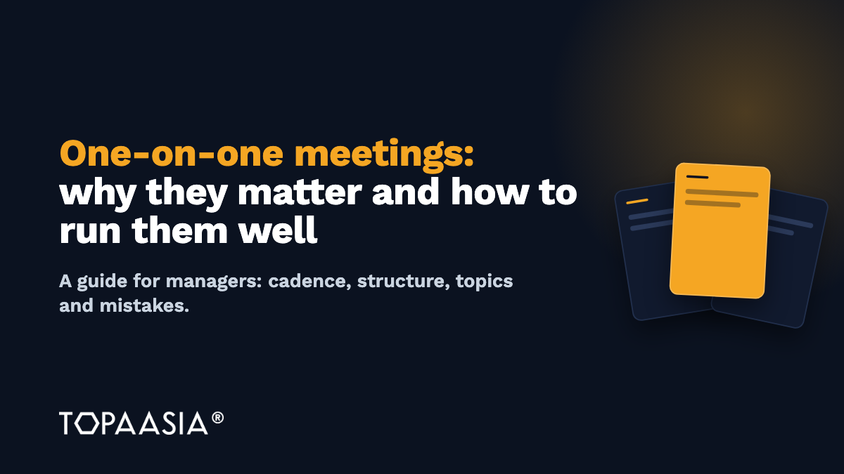 One-on-one meetings: why they matter and how to run them well