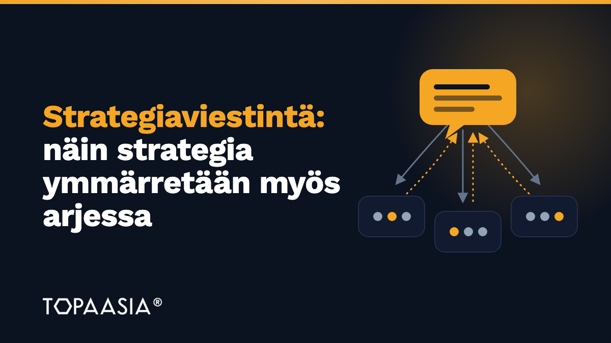 Strategiaviestintä: näin strategia ymmärretään myös arjessa