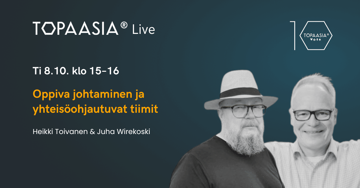 Oppiva johtaminen 8.10. livestriimi